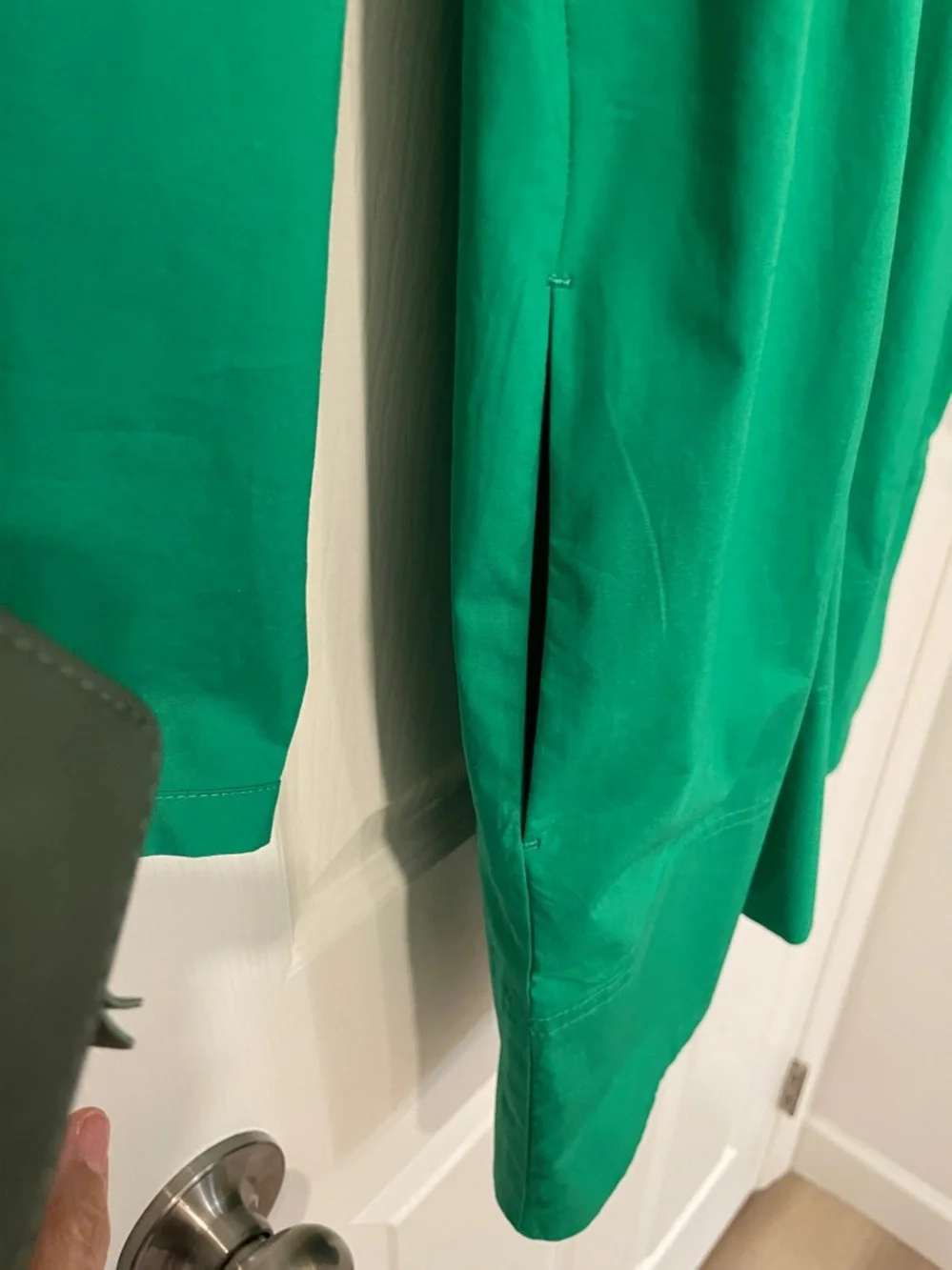 Banana Republic Factory Emerald Poplin Green Tie-Front Tunic in Med nwt